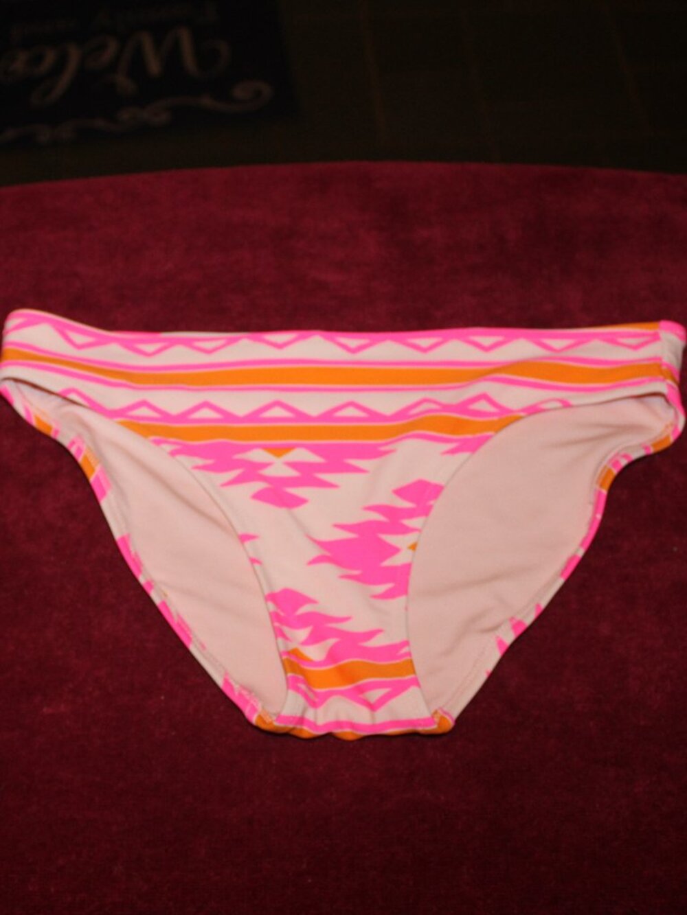 Aerie Aztec Geo Bikini Bottom, Size Medium